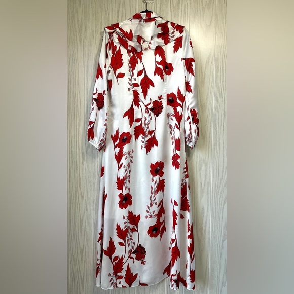 NByNancy Floral Gradient Dress Size Small, red and white floral dress EUC - Picture 4 of 8